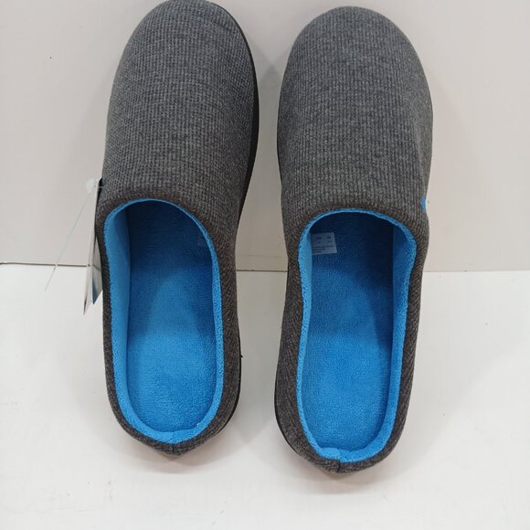 RockDove SLIPPERS NWT Two-Tone Gray/Blue Memory Foam Washable XXL Men's Size 15 - Picture 7 of 16